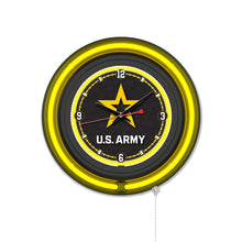 Load image into Gallery viewer, United States Army Double Neon Wall Clock*