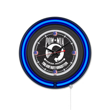 Load image into Gallery viewer, POW/MIA Double Neon Wall Clock*