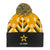 Army Star Knit Pom Beanie