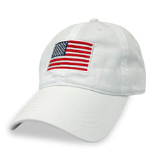 Load image into Gallery viewer, American Flag Hat (White)