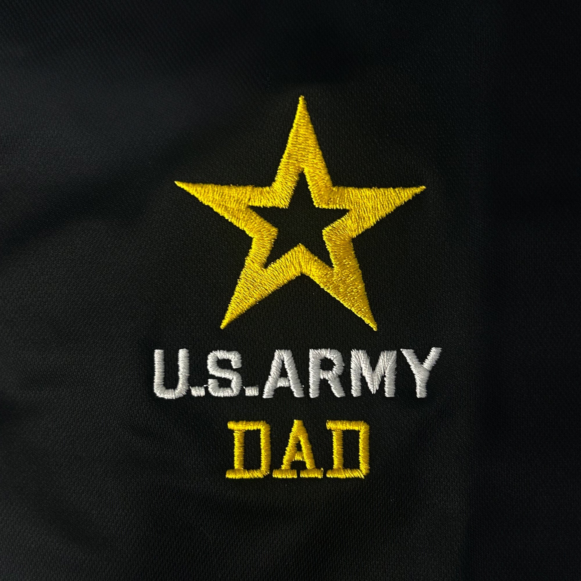 Army Dad Polo (Black)