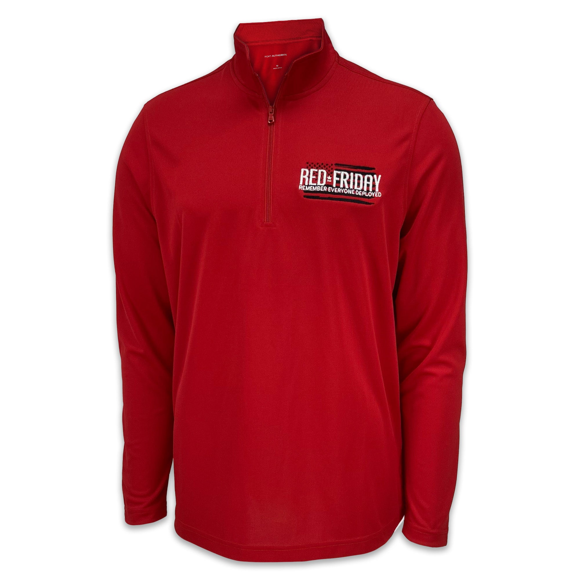 RED Friday Embroidered Performance 1/4 Zip (Red)