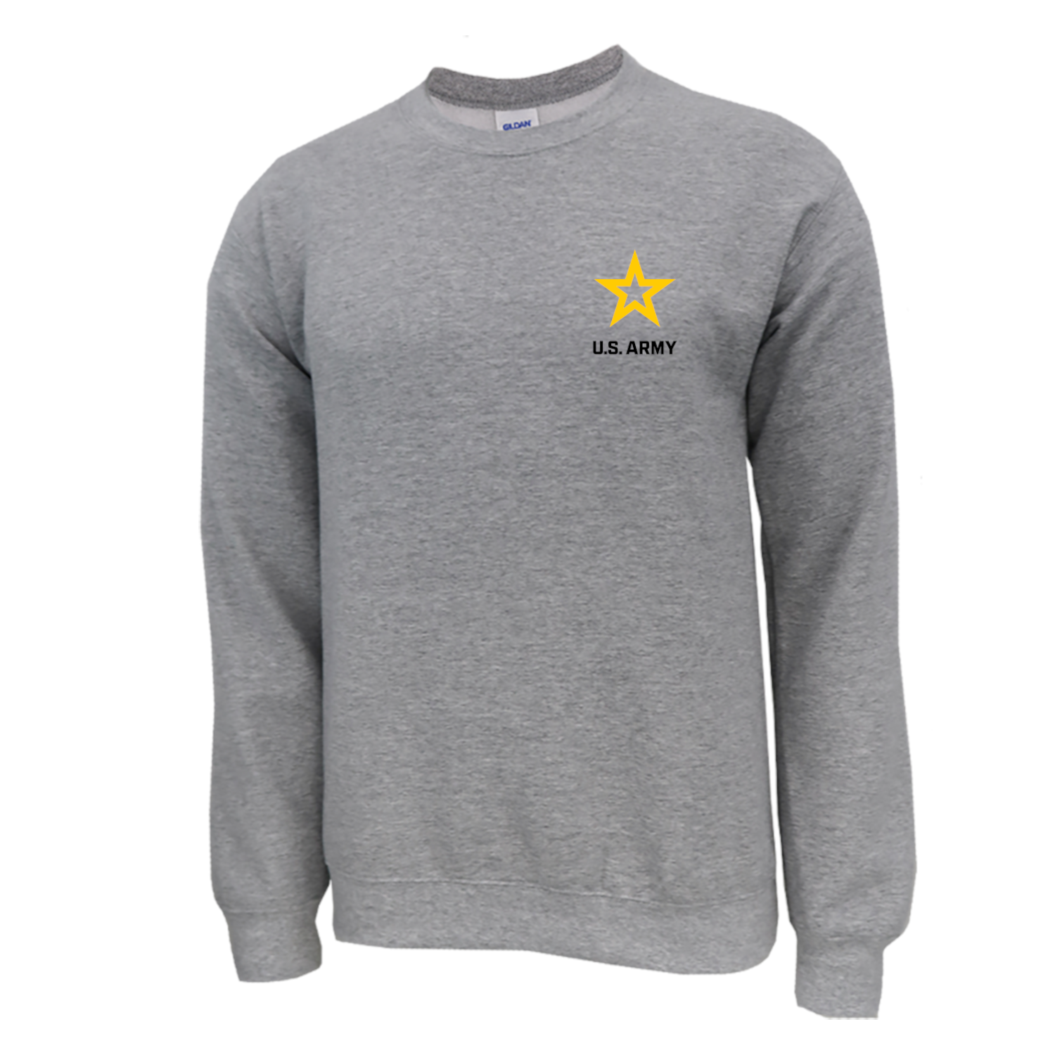 Army Star Left Chest Crewneck