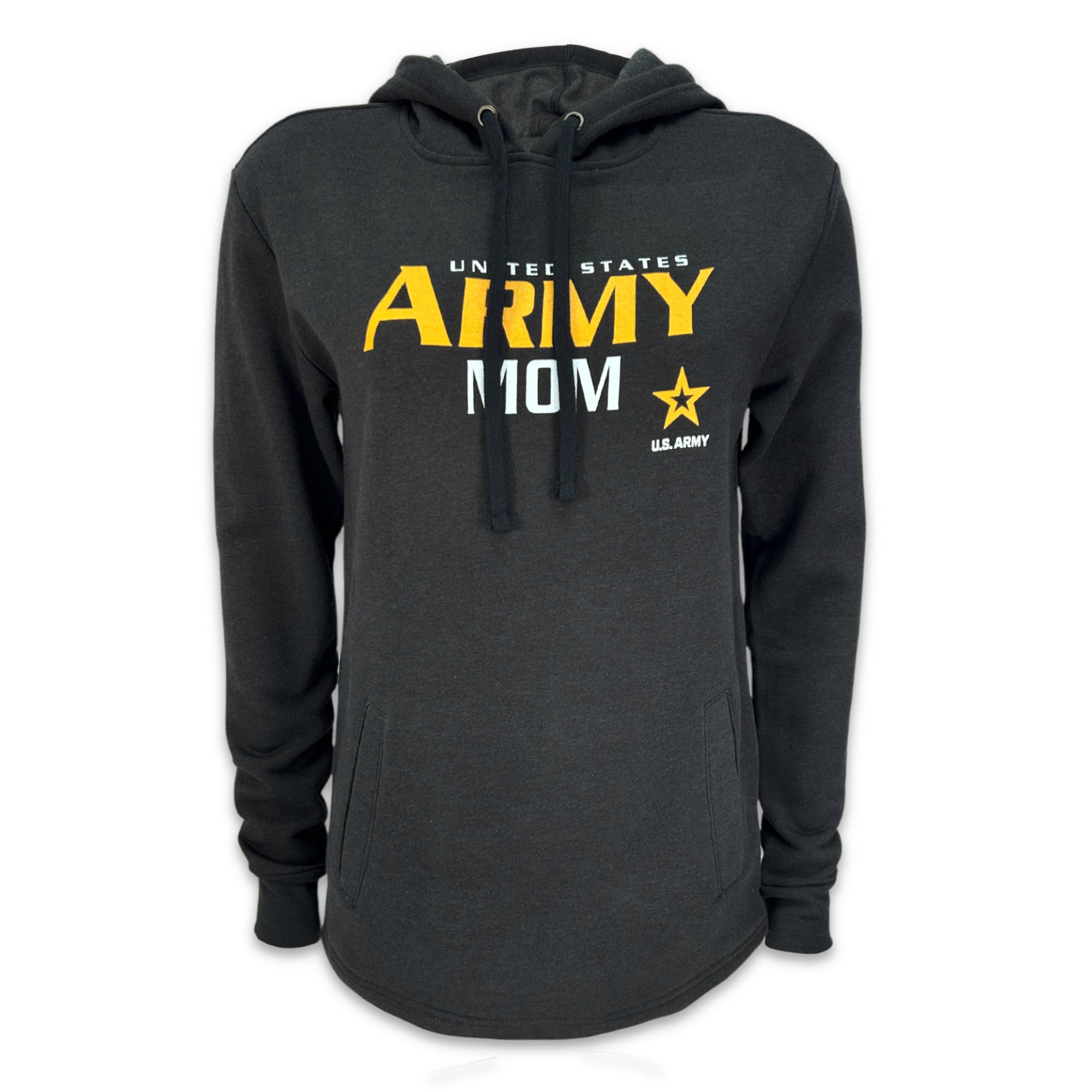 Ladies United States Army Mom Hood (Heather Black)