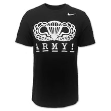 Load image into Gallery viewer, Army Nike 2024 Rivalry Airborne Logo Dri-Fit Cotton T-Shirt (Black)