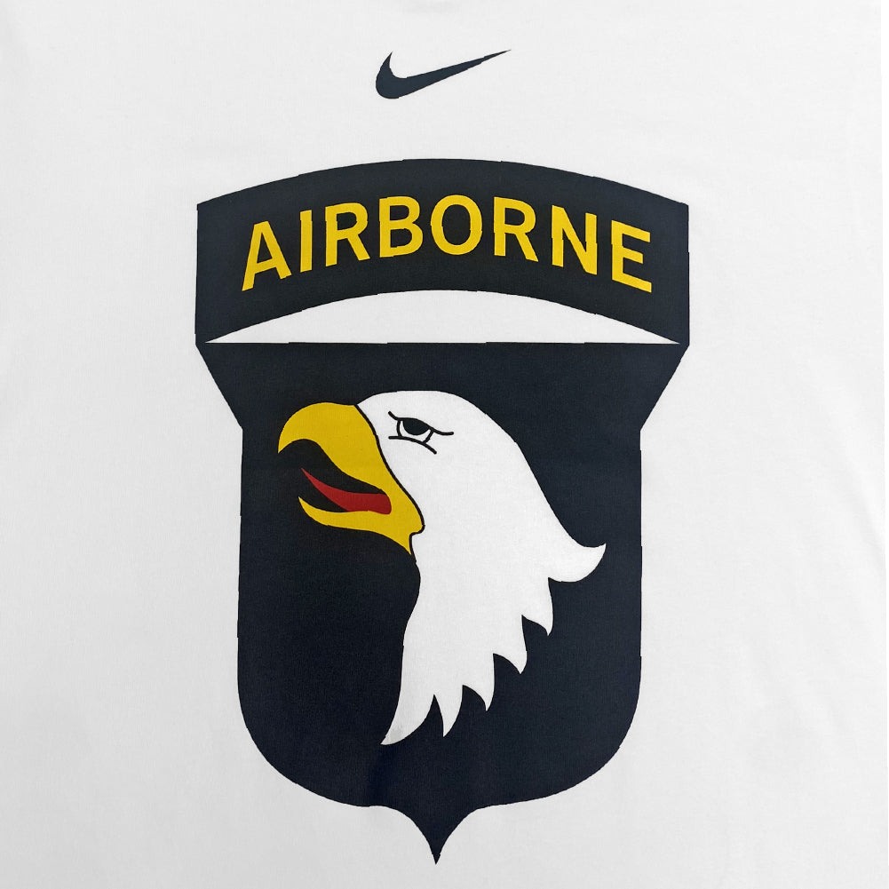 Army Nike 2024 Rivalry Airborne Eagle Dri-Fit Cotton T-Shirt (White)