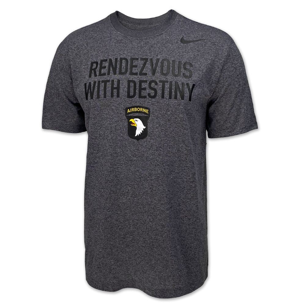 Army Nike 2024 Rivalry Airborne Rendezvous With Destiny Dri-Fit Legend T-Shirt (Charcoal Heather)