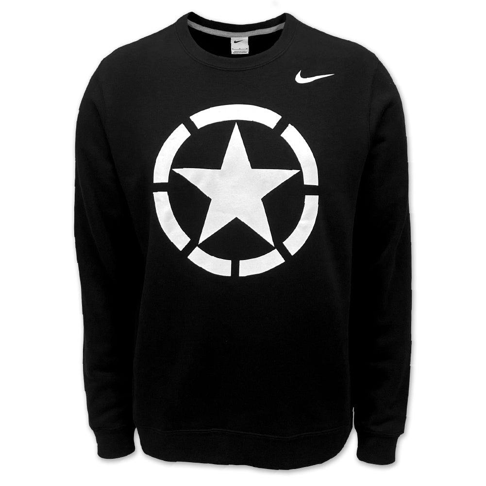 Army Nike 2024 Rivalry Airborne Star Club Fleece Crewneck (Black)