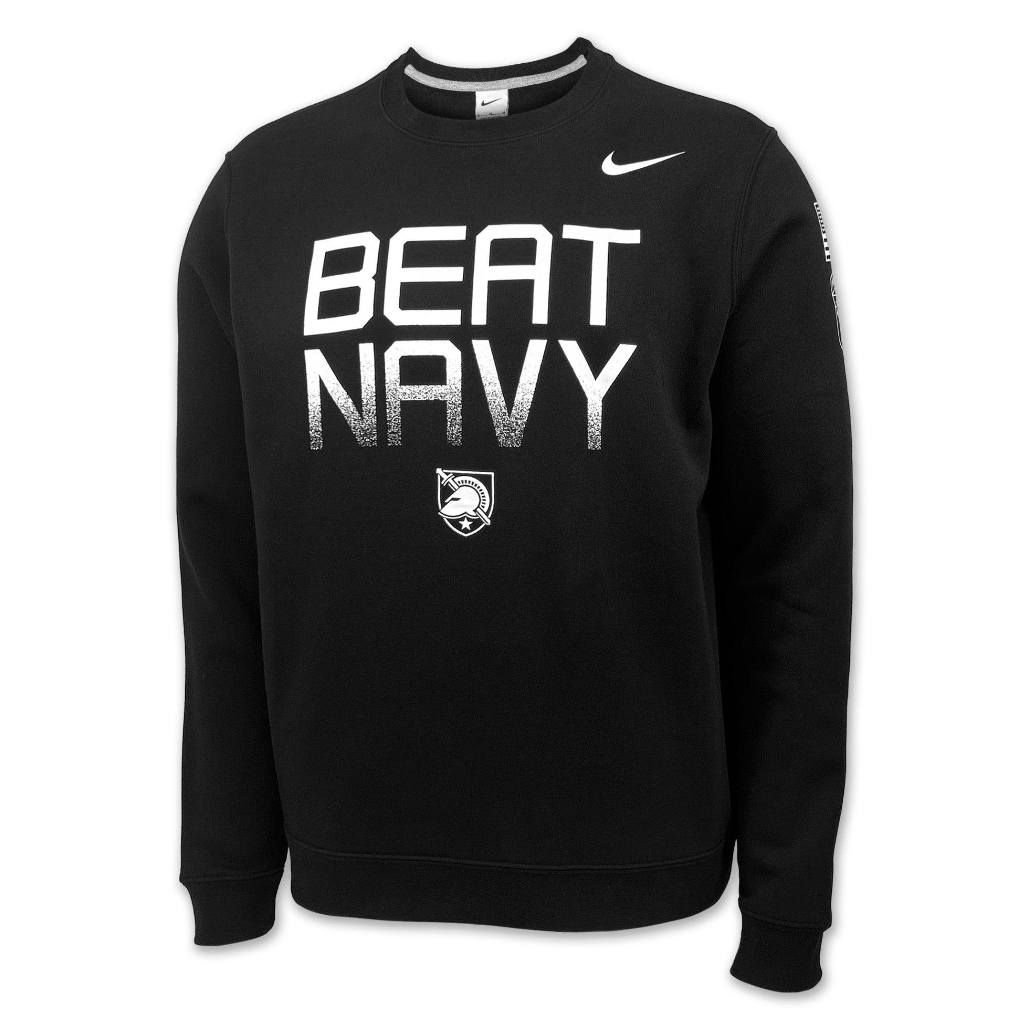 Army Nike 2024 Rivalry Beat Navy Club Fleece Crewneck (Black)