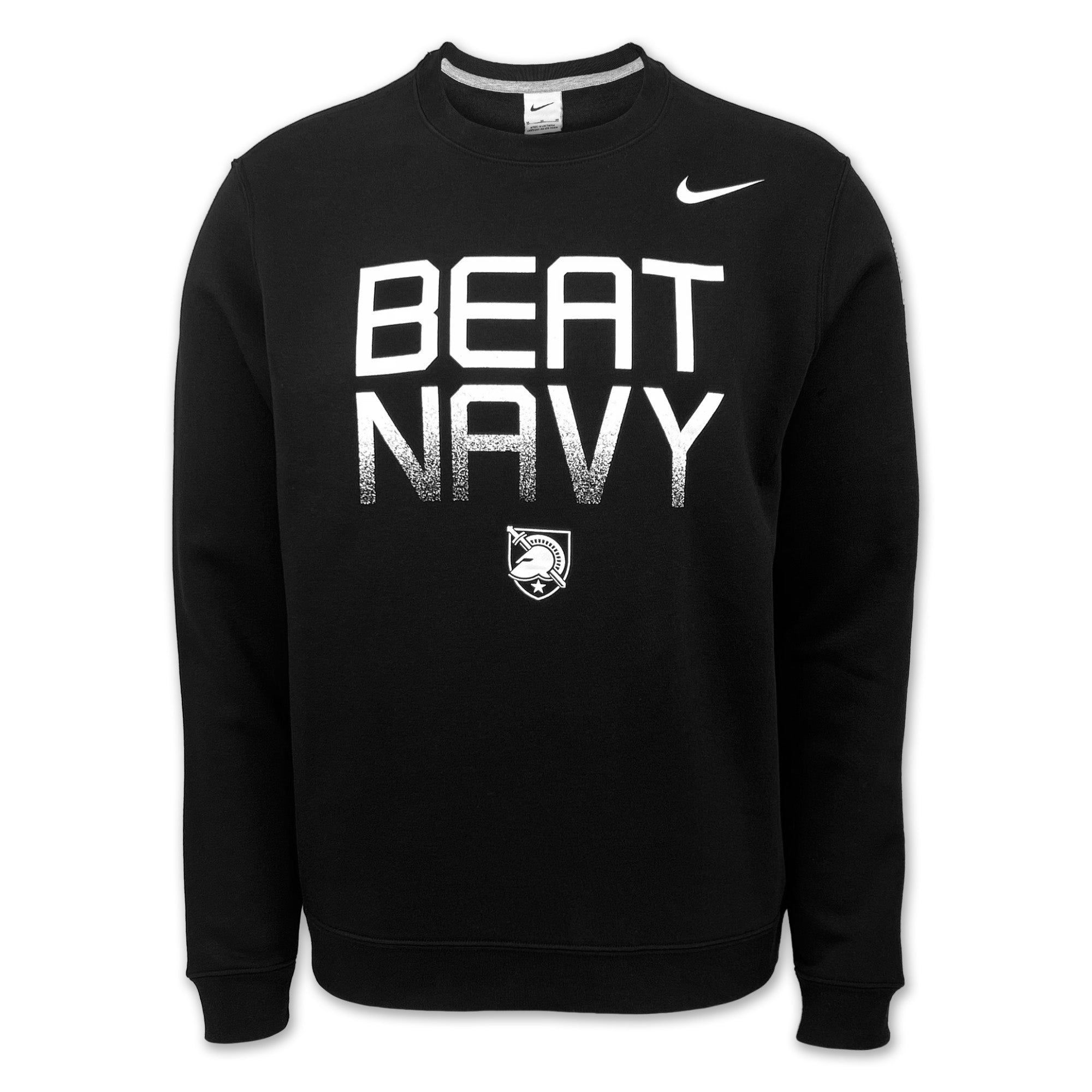 Army Nike 2024 Rivalry Beat Navy Club Fleece Crewneck (Black)