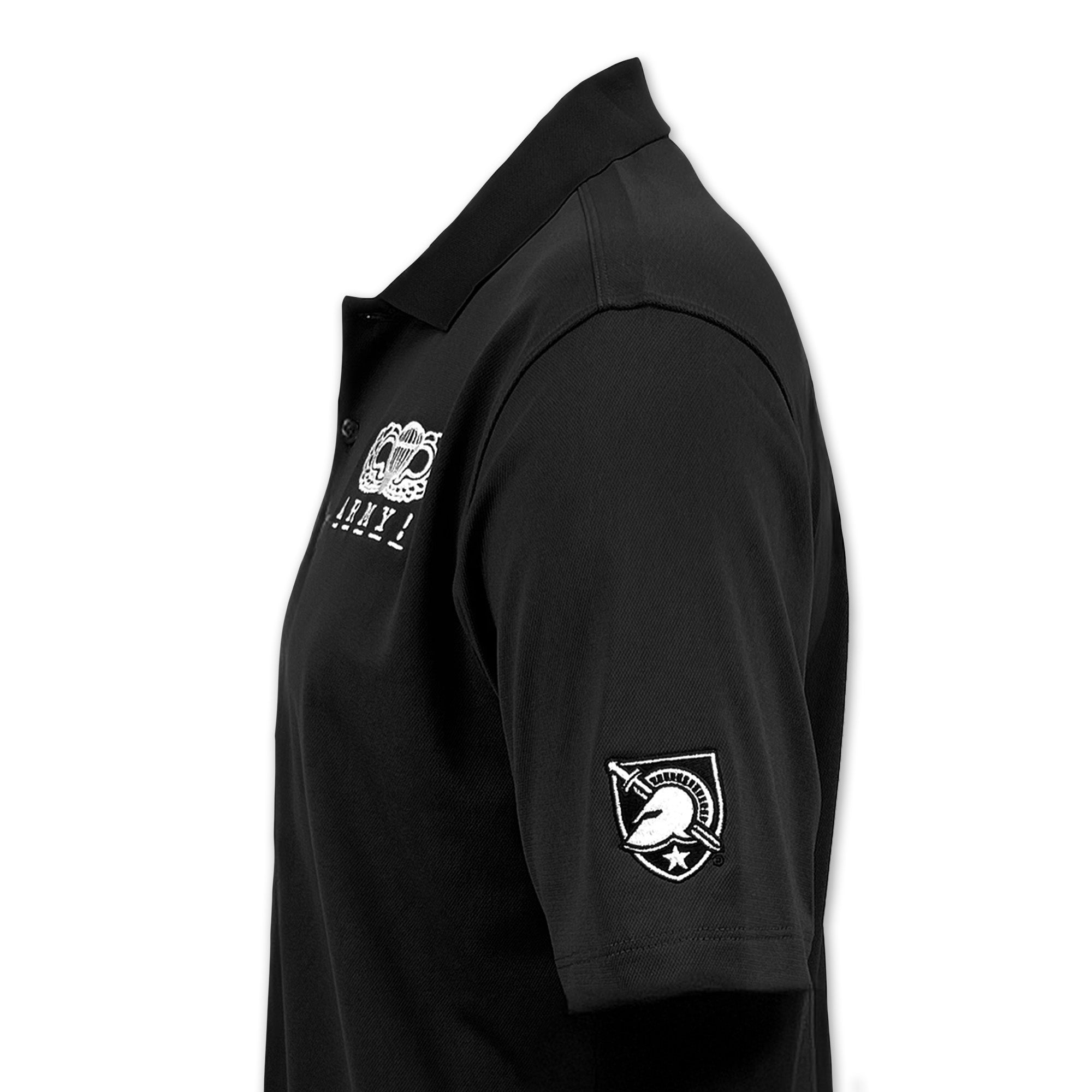 Army Nike 2024 Rivalry Airborne Logo Varsity Polo (Black)