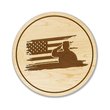 Load image into Gallery viewer, Military Salute With Flag Coaster