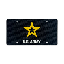 Load image into Gallery viewer, U.S. Army Acrylic License Plate (Black)