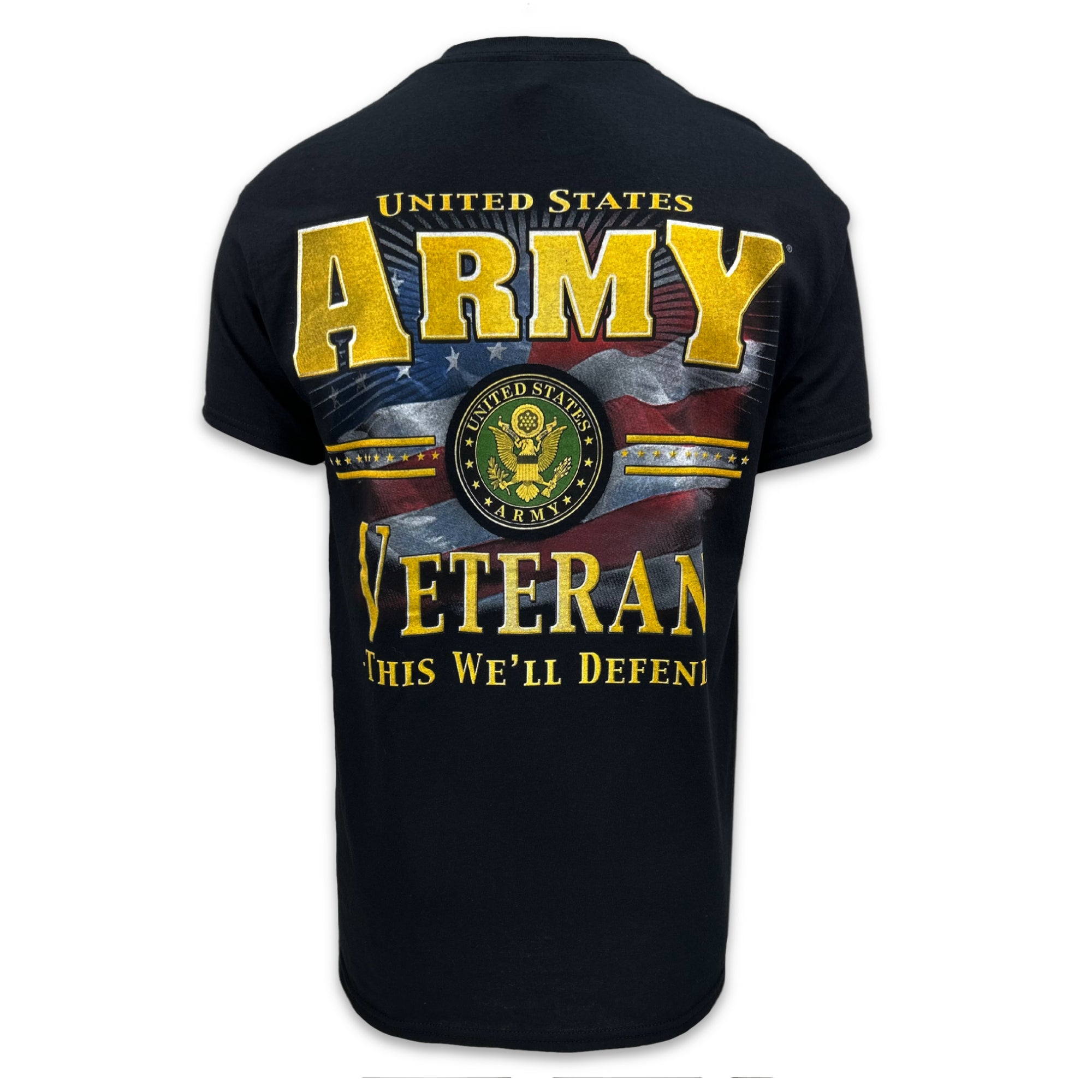 Army Veteran Star Band T-Shirt (Black)