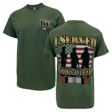 Load image into Gallery viewer, I Served Afghanistan Veteran T-Shirt (OD Green)