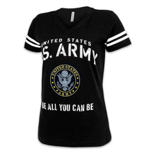 Load image into Gallery viewer, United States Army Ladies Stencil T-Shirt (Black)