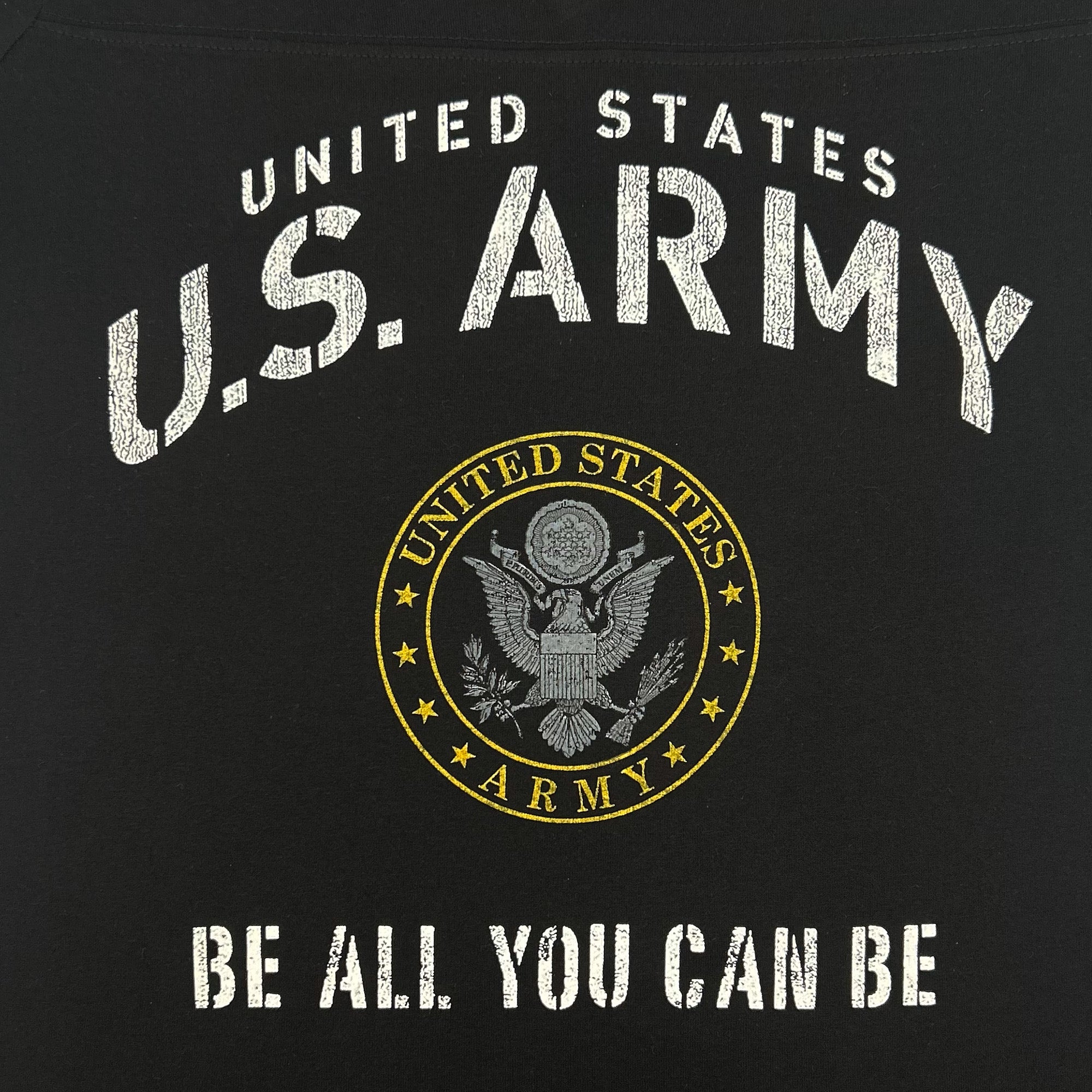 United States Army Ladies Stencil T-Shirt (Black)