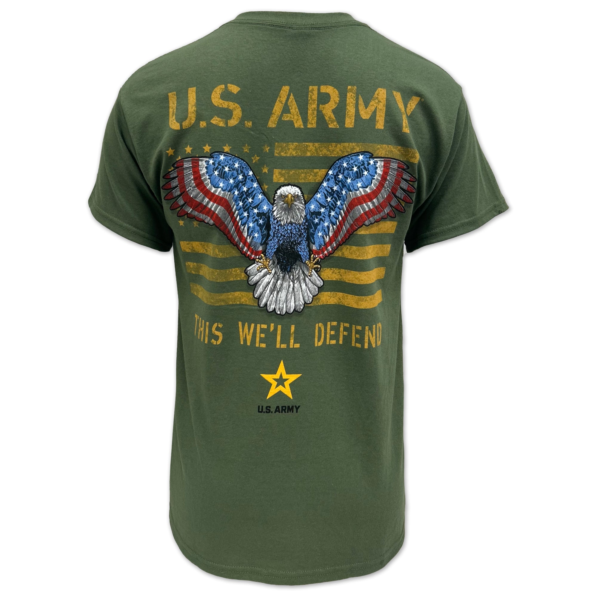 Army Stars and Stripes T-Shirt (OD Green)