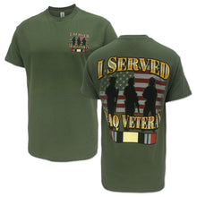 Load image into Gallery viewer, I Served Iraq Veteran T-Shirt (OD Green)