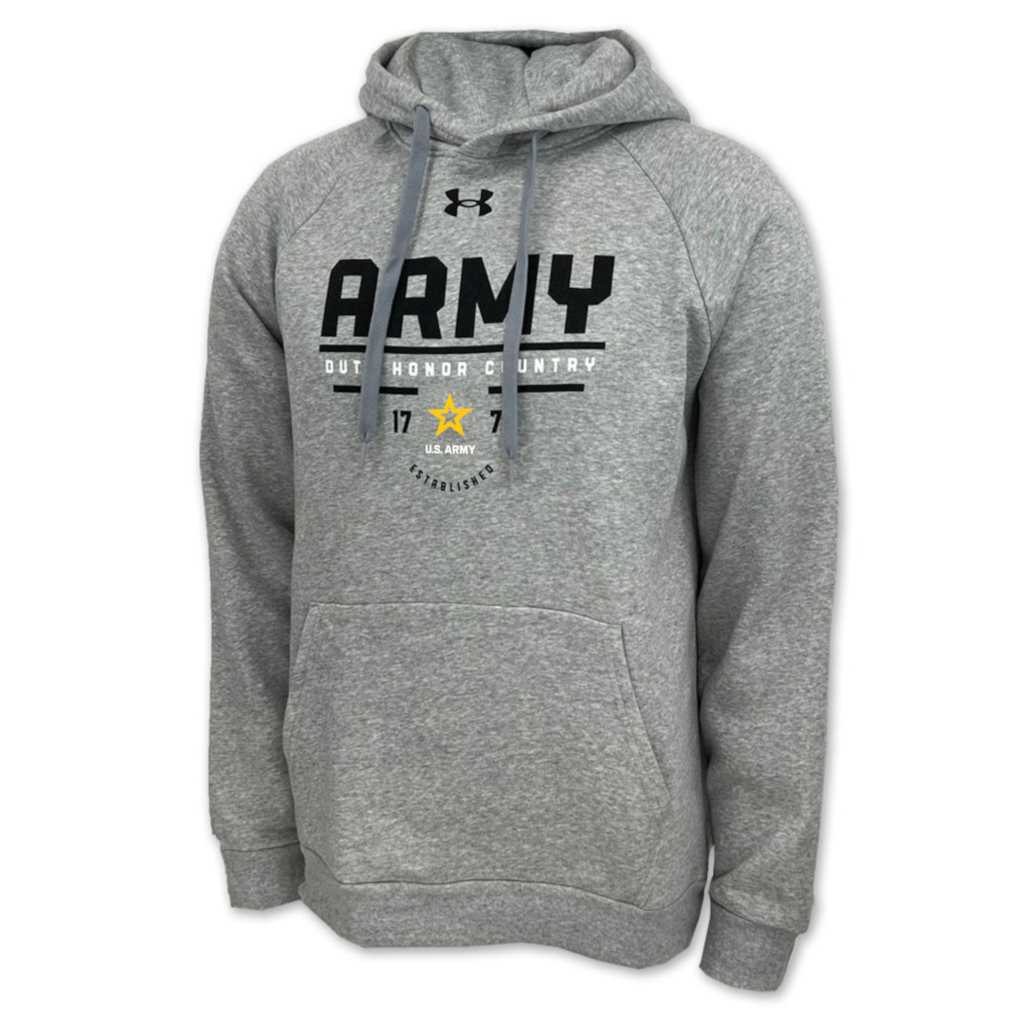 Army Under Armour Duty Honor Country All Day Fleece Hood (Heather)