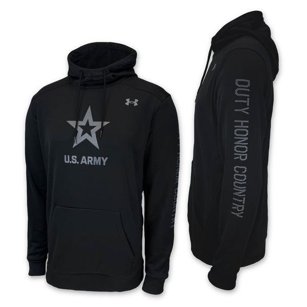 U.S. Army Sweatshirts Army Under Armour Duty Honor Country Armour Fleece Hoodie in Black