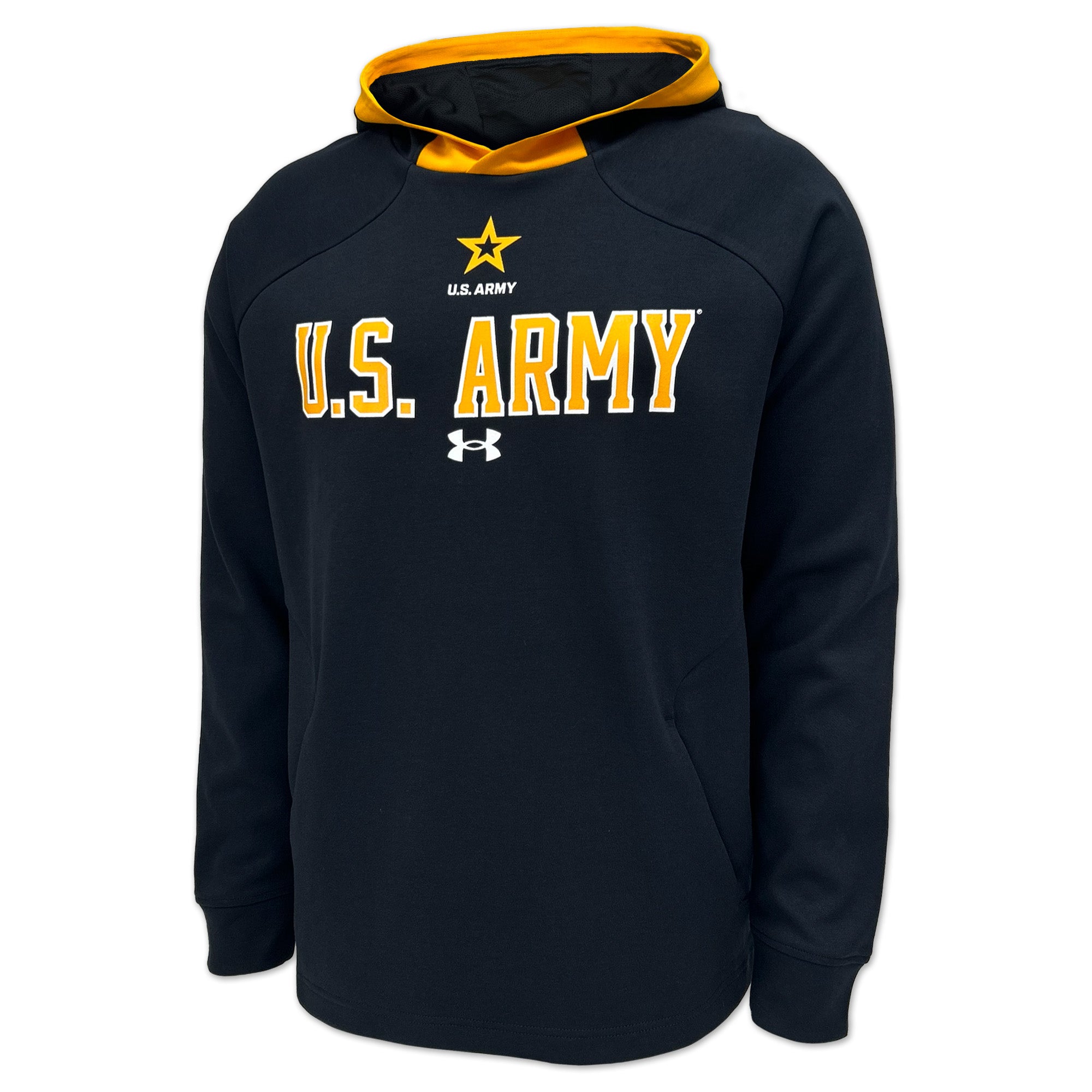 Army Under Armour Gameday Double Knit Fleece Hood (Black)