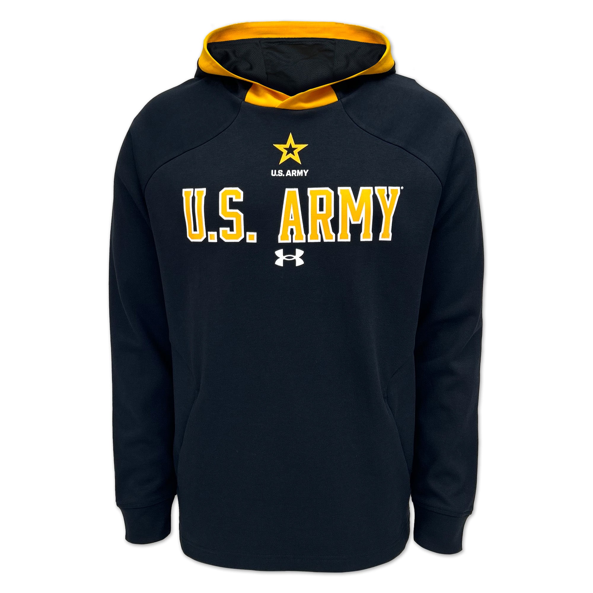 Army Under Armour Gameday Double Knit Fleece Hood (Black)