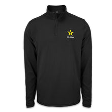 Load image into Gallery viewer, Army Star Under Armour Lightweight 1/4 Zip (Black)