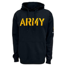 Load image into Gallery viewer, Army Star Tackle Twill Embroidered Fleece Hood (Black)