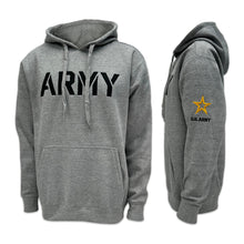 Load image into Gallery viewer, Army Star Tackle Twill Embroidered Fleece Hood (Grey)