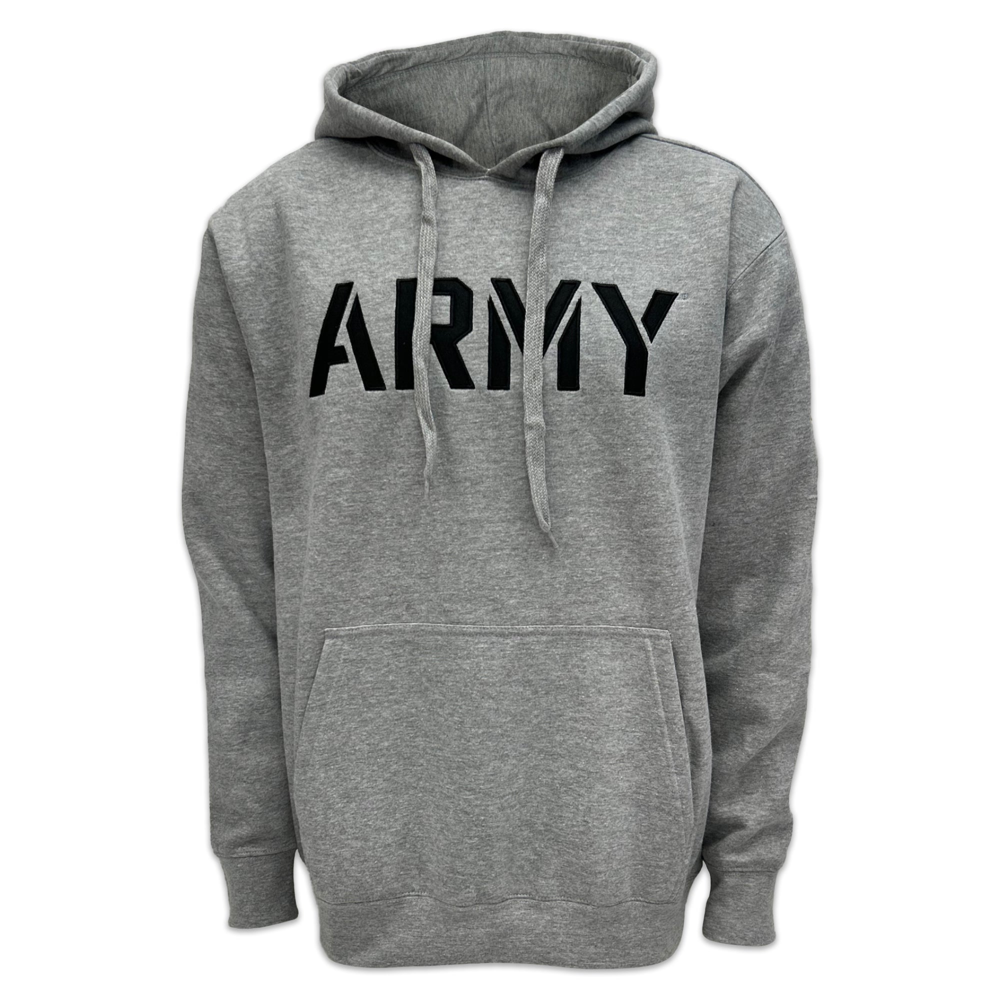 Army Star Tackle Twill Embroidered Fleece Hood (Grey)