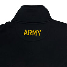 Load image into Gallery viewer, Army Star Tackle Twill Embroidered Fleece Quarter Zip (Black)