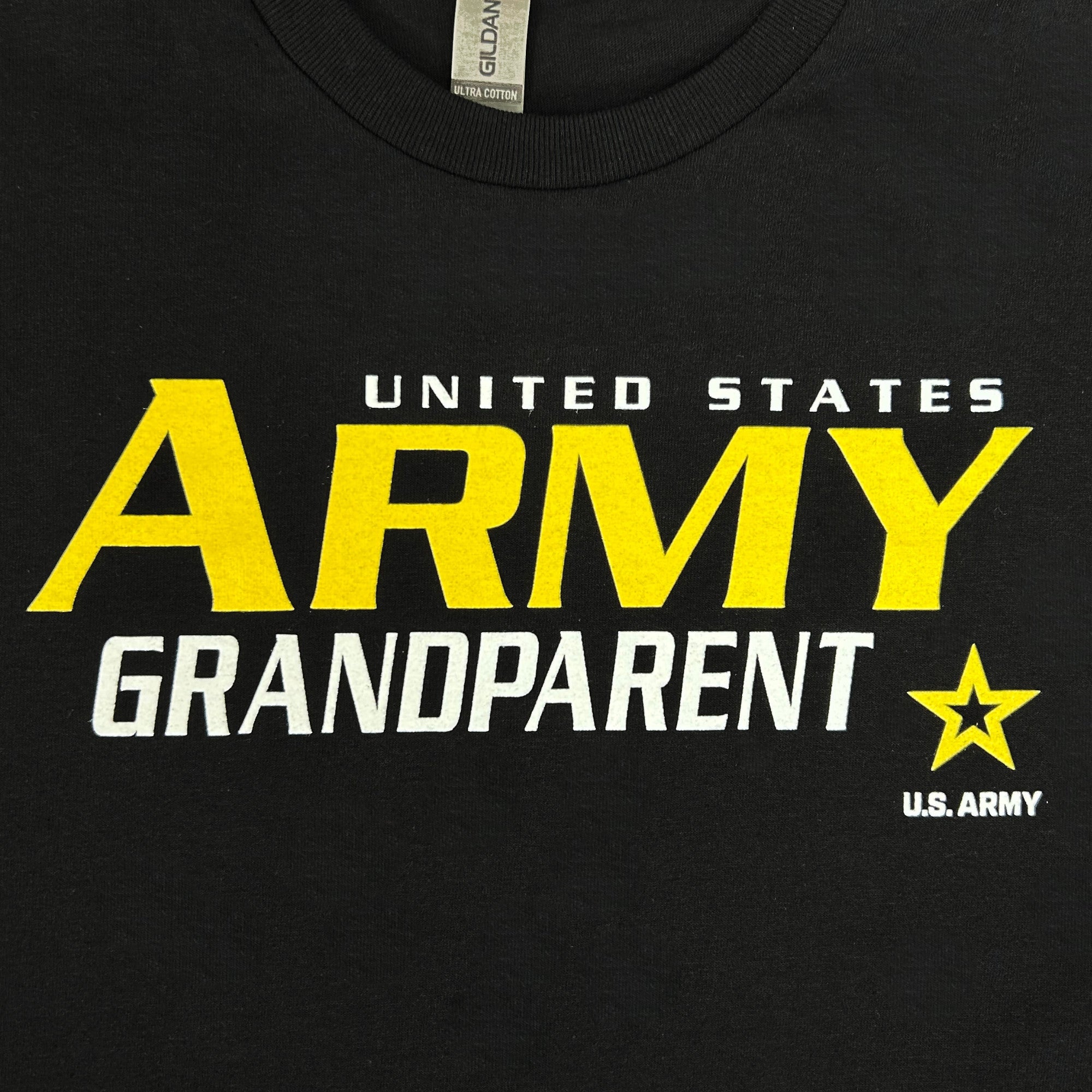 Army Gear United States Army Grandparent T Shirt in Black