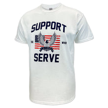 Load image into Gallery viewer, Support Those Who Serve Eagle T-Shirt (White)