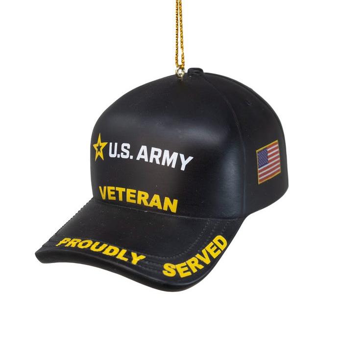 U.S. Army Veteran Cap Ornament