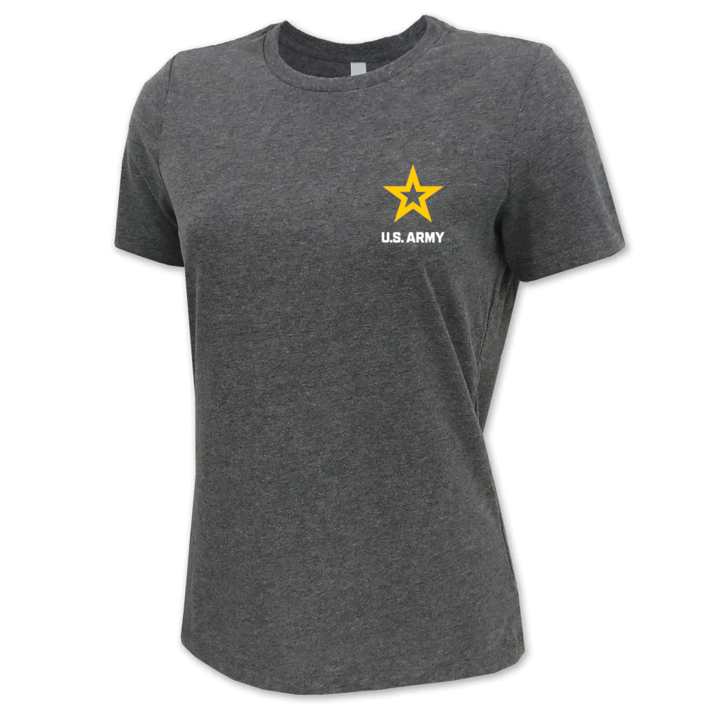 Army Star Ladies Left Chest Logo T-Shirt