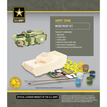 Load image into Gallery viewer, U.S. Army Tank Wood Paint Kit