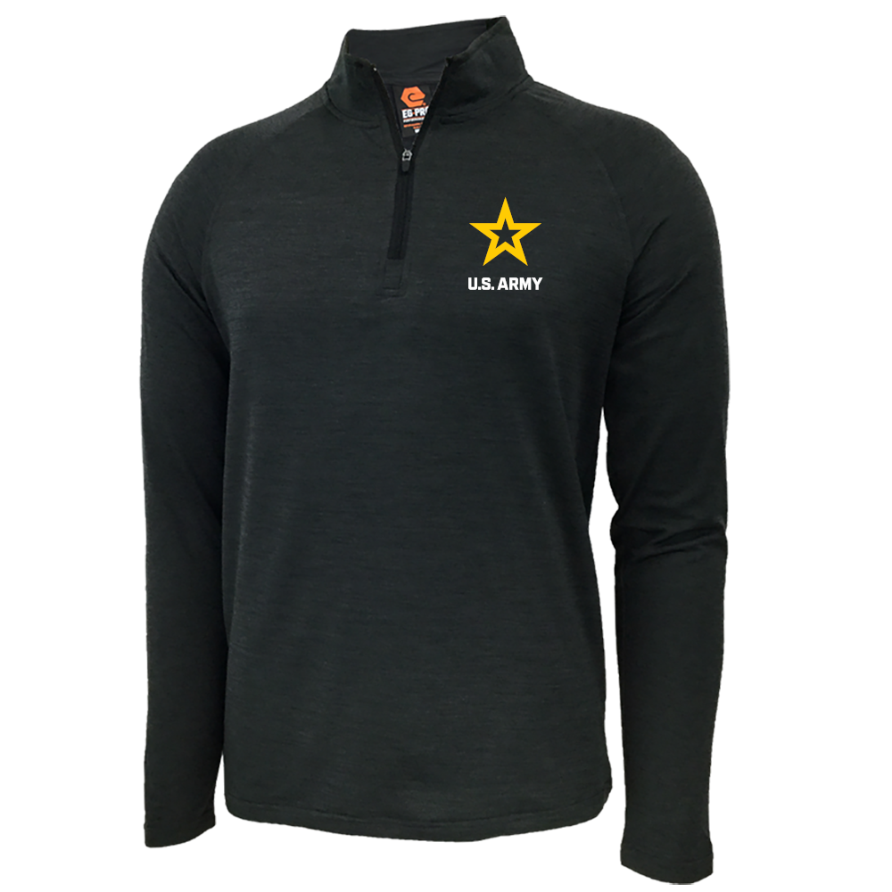 Army Star Logo Performance Quarter Zip (Carbon)