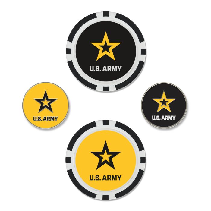 Army Star Golf Ball Markers (Set of Four)