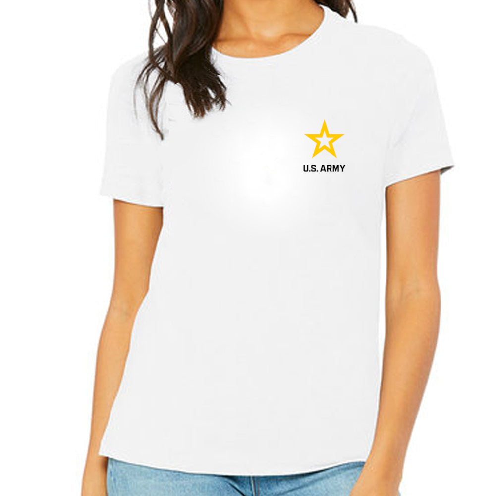 Army Star Ladies Left Chest Logo T-Shirt