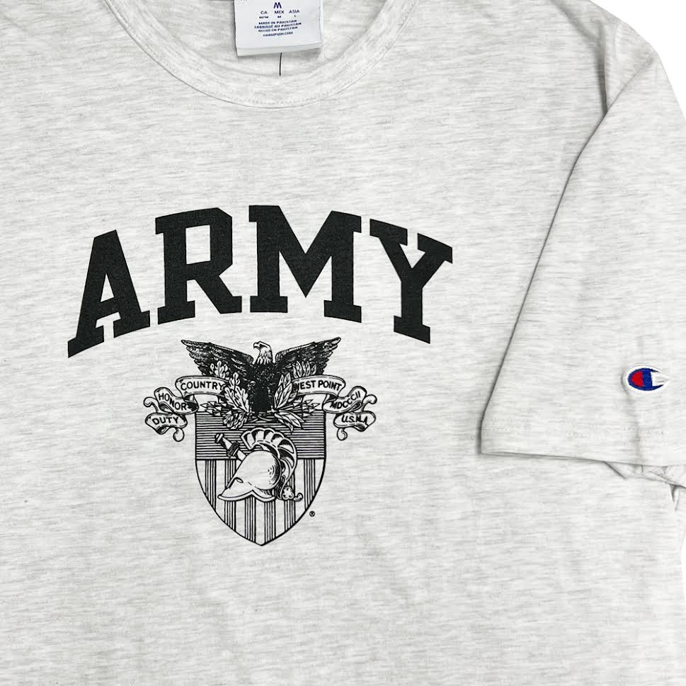 Army West Point Champion T Shirt Grey