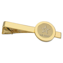 Load image into Gallery viewer, Army Star Tie Bar (Gold)