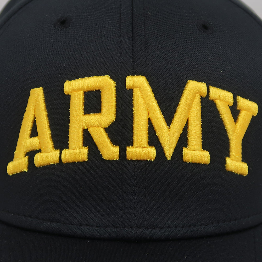 Army American Flag Cool Fit Structured Stretch Fit Hat (Black)