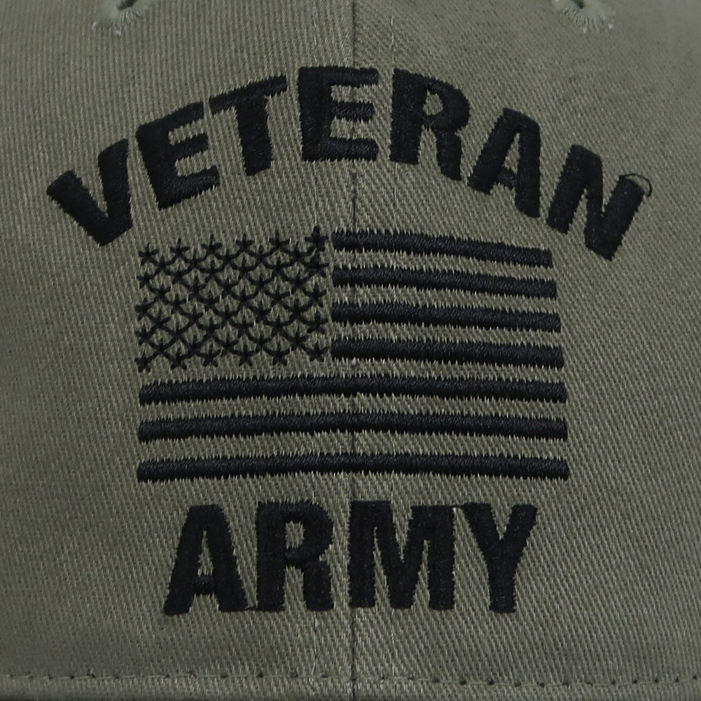 Veteran Army Flag Hat (OD Green)