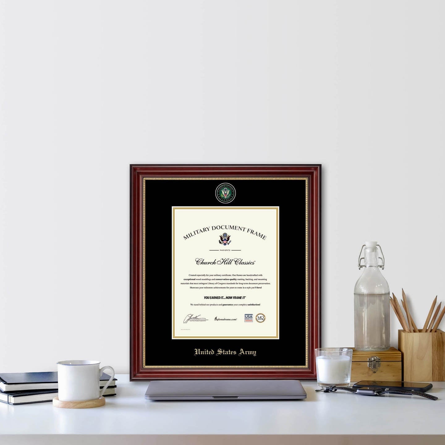 United States Army Masterpiece Medallion Certificate Frame (Vertical)*