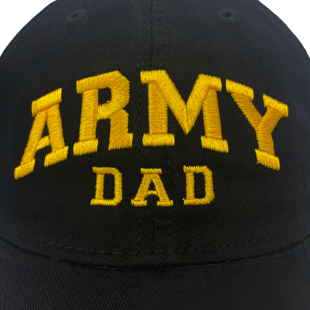 Army Dad Relaxed Twill Hat (Black/Gold)