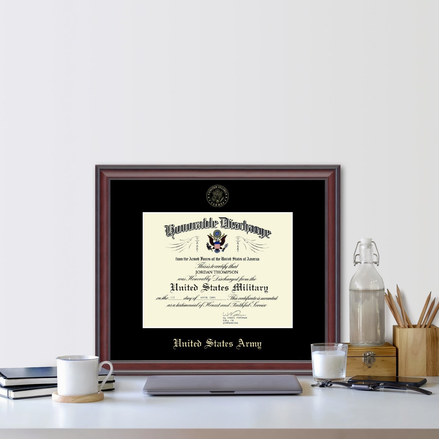 United States Army Honorable Discharge Certificate Frame (Horizontal)*