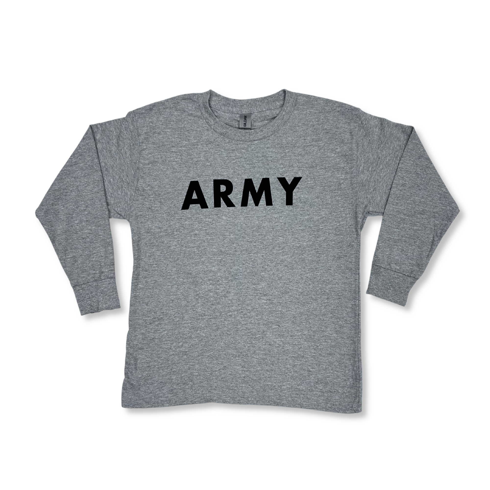 Army Youth Logo Core Long Sleeve T-Shirt (Grey)