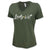 Army Lady Vet Full Chest Logo V-Neck T-Shirt