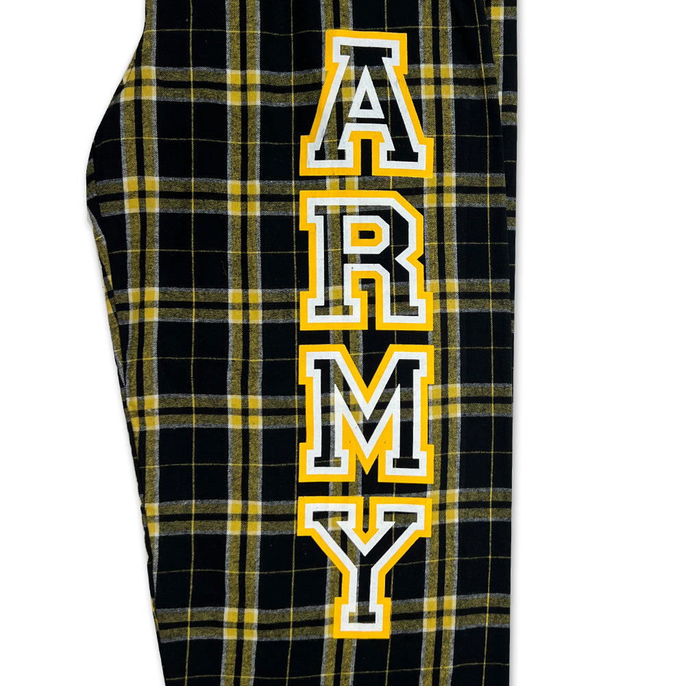 Army 2C Flannel Pants (Black/Gold)